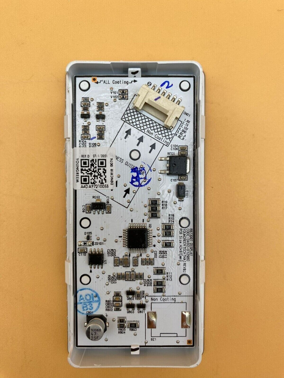 Samsung Control Cover Assembly Part# DA97-21005B